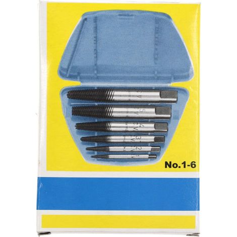 8551 S-006 Juego de extractores de tornillos, 6 piezas M3-M24 (1/4)