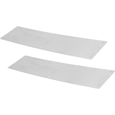Plaque de protection décorative en acier inoxydable 304, 2 pièces, pour portes intérieures et extérieures (1/5)