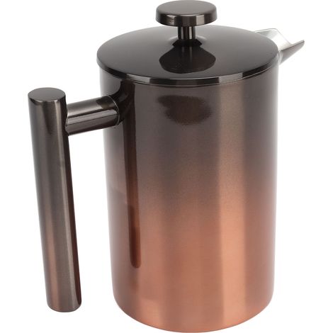 Cafetière à piston avec filtre, double paroi, acier inoxydable 304, à débit variable pour 800 ml (1/5)