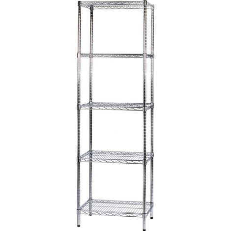 Archimede étagère métallique etagère 5 tablettes cm 46 x 61 x h. 200 cuisine salle de bains garage placard