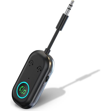 Adaptateur émetteur et récepteur Bluetooth 5.3 pour TV, avion, voiture (1/5)