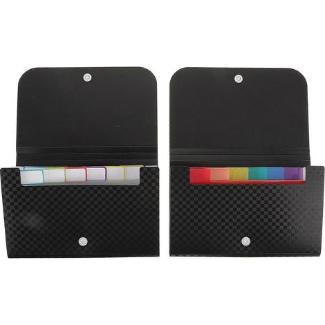 2 Stück tragbare Dokumentenmappen, Haushaltsordner, kleine Aktenorganizer-18X12X3CM (1/3)