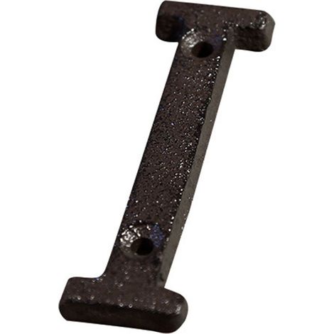 Plaque de numéro de maison en métal forgé antique - Set complet avec chiffres 0-9, lettres A-Z et symboles, dimension 7.5x4.5cm, livrée avec 2 vis. (1/5)