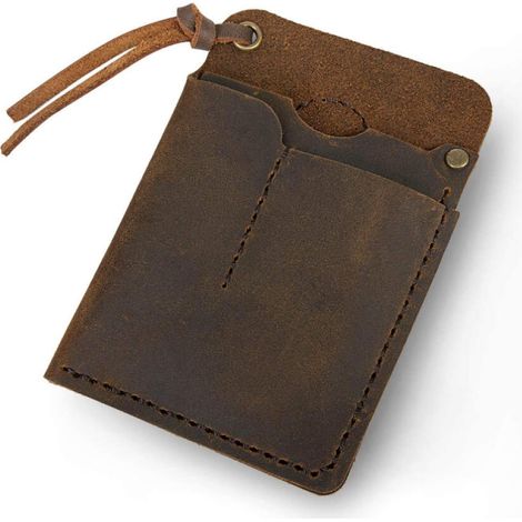 Étui porte-outils multifonction marron, pochette de ceinture portable pour lampe torche et accessoires, sans outils (1/4)