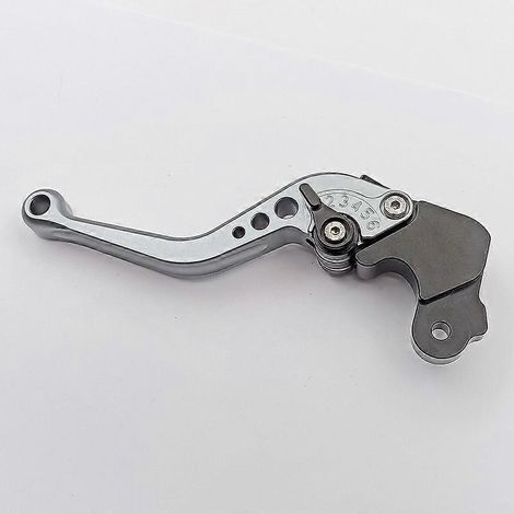 Suitable for BMW motorcycles G650GS F650GS modified adjustment aluminum alloy clutch horn handle lever( Short shank grey) (1/5)