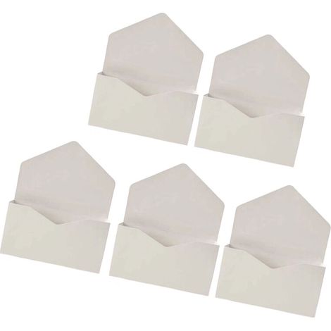 Cajas de regalo con cierre tipo sobre, 5 unidades - Blancas (1/2)