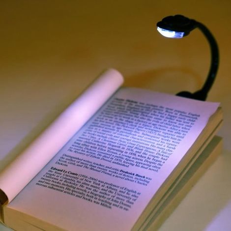 Mini Lampe de lecture à clip LED Lampe de lecture brillante à pince flexible livre lumière ordinateur portable-Ywey (1/5)