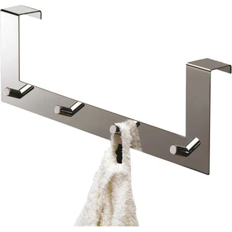 Türgarderobe 4 Haken chrom 40 x 7,2 x 12,2 cm