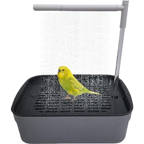 Fontaine douche perroquet, bain oiseaux circulation eau, accessoire animal (1/5)