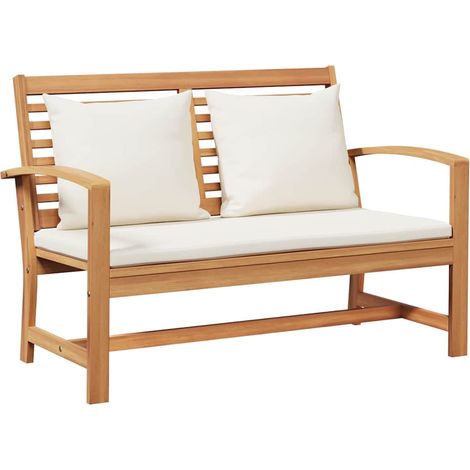 Banc de jardin,Banquette de jardin,Chaise Naturel 110 x 64 x 76.5 cm Bois de teck solide CFW67668 (1/5)