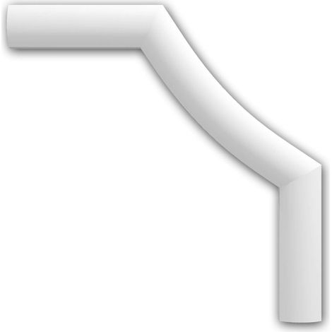 Escuadra Profhome 152817 Elemento decorativo diseño moderno blanco