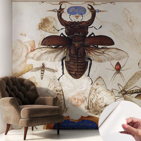 Papier peint autocollant Mural avec colle pour salon et chambre Décoration murale rapide Harmonie naturelle 250x250 cm (1/5)