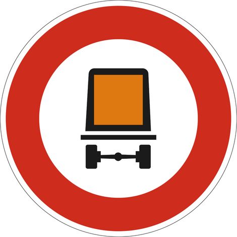 Panneau Accès Interdit aux Véhicules Transportant des Marchandises Dangereuses B18c – 650 mm – Signalisation Ronde Sécurité Routière – Modèle Bretagne – Aluminium Rétro-réfléchissant NF