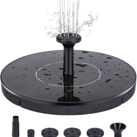 Polycrystalline Solar Panel Floating Fountain for Outdoor Swimming Pool Bird Pond Garden Patio Lighting- (1/5)