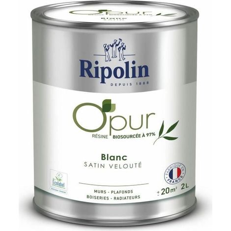 Ripolin O'PUR pintura interior satinada blanca 2 litros (1/2)