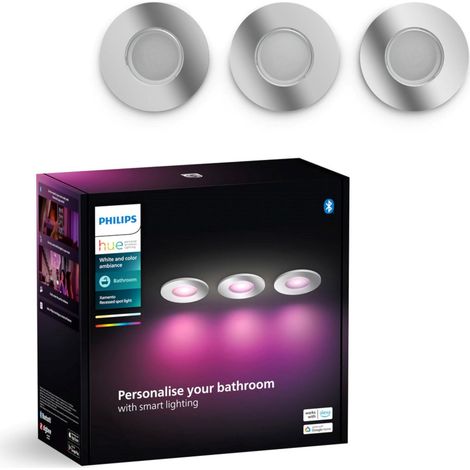 Spot Encastré Xamento, Pack de 3, Argent (1/5)