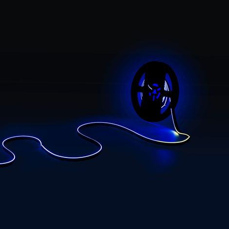 Tira LED Inteligente RGB COB 24V DC - Emisión Lateral - 12W/m -