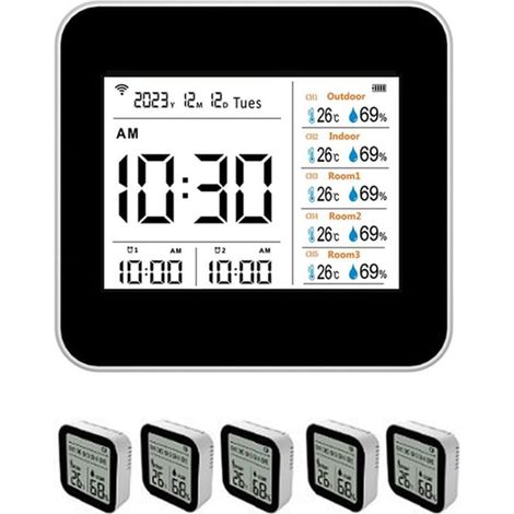 13 en 1 Tuya WIFI Thermomètre Hygromètre Intelligent Intérieur Jauge de Température Humidité Précise Moniteur (1/5)