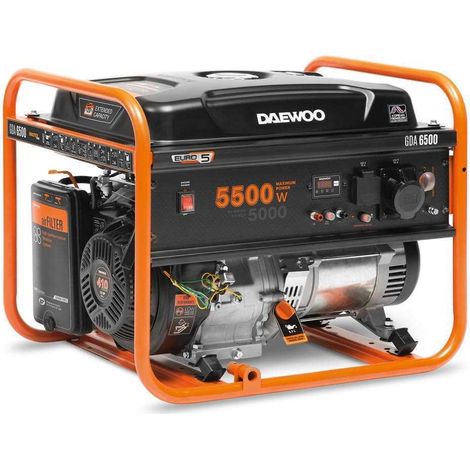 Daewoo GDA 6500 generador gasolina 5,5 kW robusto