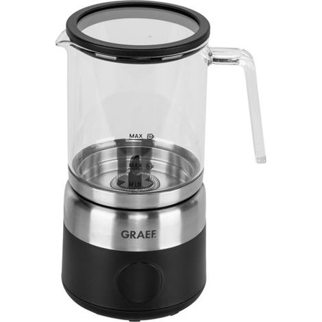 GRAEF Milschaufschäumer MS802EU 250 ml Glas schwarz