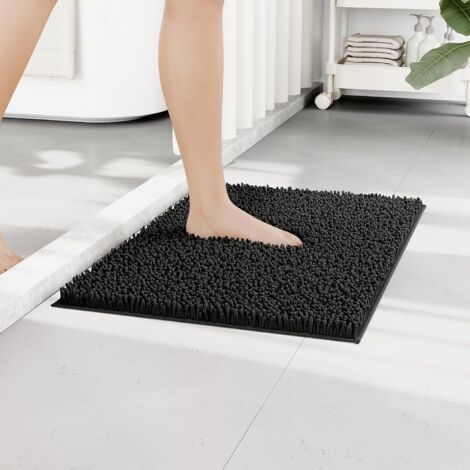 1 Tapis de bain, antidérapant, microfibre, absorbant, salle de bain (1/5)