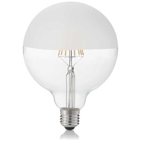 10 Lampadine Led Globo D125 E27 8 Watt 3000 K 780 Lm Trasparente Bianco Satinato (1/2)