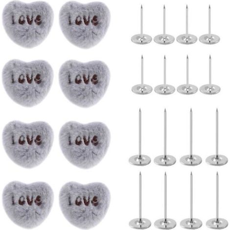 Objets décoratifs,Belle griffe de lapin en forme de porte couette sangles bretelles couverture de matelas Clips - Type love-grey
