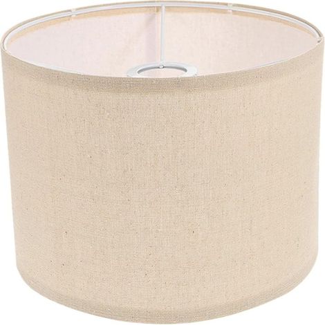 Abat-jour cylindrique en lin kaki, convenant aux lampes de chevet, aux lampes de table et aux lampadaires dimensions : 7,86 x 7,86 x 7,07 pouces. (1/5)