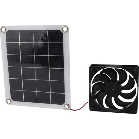 Ventilateur d'extraction de Panneau Solaire Portable Voiture RV (1/5)
