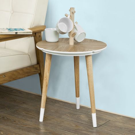 SoBuy  Tavolino da caffè, Tavolino basso da divano,con porta bicchieri,FBT38-WN,IT (1/7)