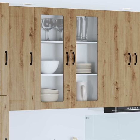 vidaXL Panneau de lave-vaisselle Kalmar Chêne artisanal
