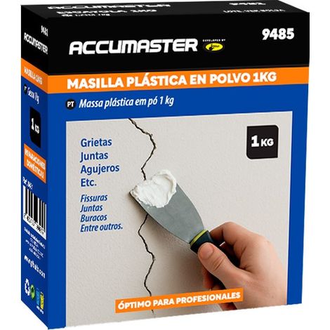 Mastic plastique en poudre 1 kg - application facile, prise normale, idéal pour plâtre et ciment - MARQUE