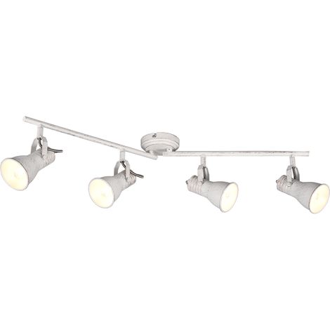 Spot 4 flammes 4x e14 max 25w metal blanc antique - trio - steam 62974214 62974214 62974214 62974214 62974214 62974214 62974214 62974214 62974214 (1/5)