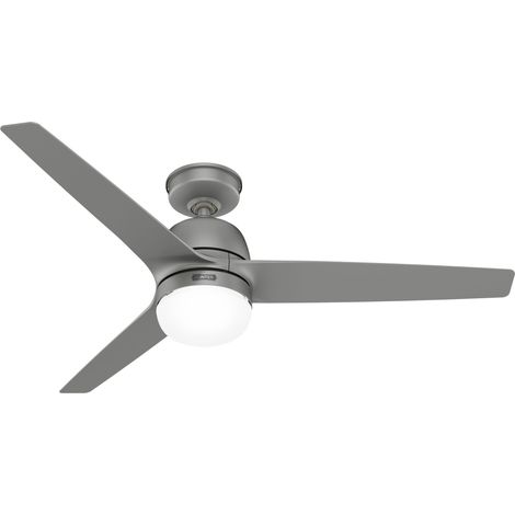 Outdoor Ceiling Fan Seawave Silver with Lights & Remote