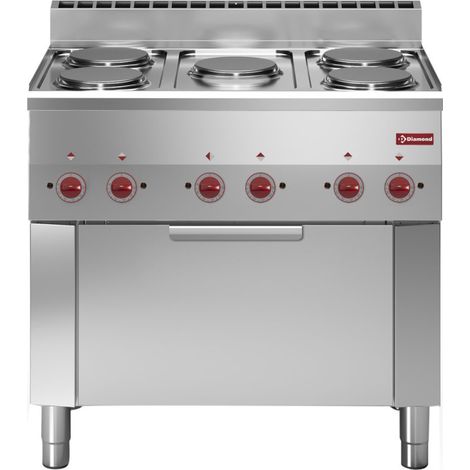 Fourneau électrique 5 plaques + four convection - Diamond