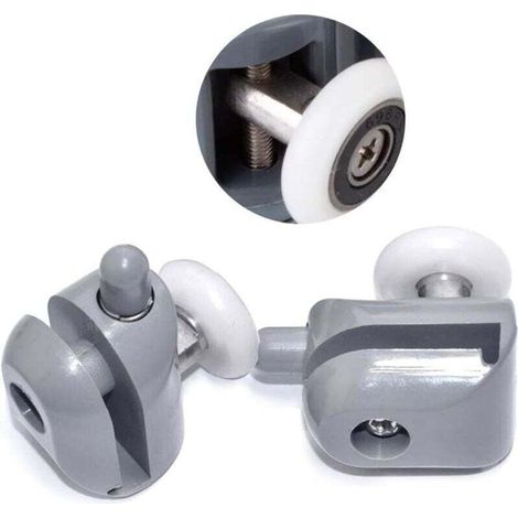23mm Roulette Porte Coulissante, 8 Pcs Galet Porte Rouleau Roulette Roue pour Cabine Salle de Bain (1/4)