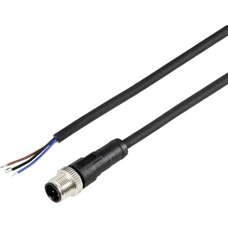 TRU COMPONENTS TC-12833024 Cavo di collegamento per sensore o attuatore M12 Spina dritta 5 m Numero di poli: 4 1 pz. (1/3)
