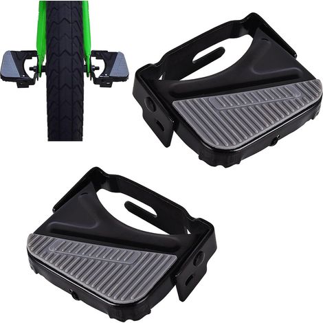 Lntyq Fahrrad-Hinterradpedale – Mini-Hinterradpedale – Stahl-Fußstütze für Kinderfahrrad, Pedalplatte, Fahrradgangschaltung, Fahrrad-Hinterradpedale (1 Paar) (1/5)