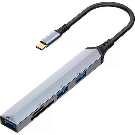 Station d'accueil USB-C Hub - Adaptateur multifonctionnel 5 en 1 par (1/5)