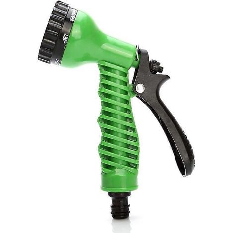 Garden Water Spray Garden Hose Nozzle 7 Adjustable Patterns High Pressure Hand Gun Grip Trigger for Watering Lawn and Garden Pet,green Betterlifefg (1/5)