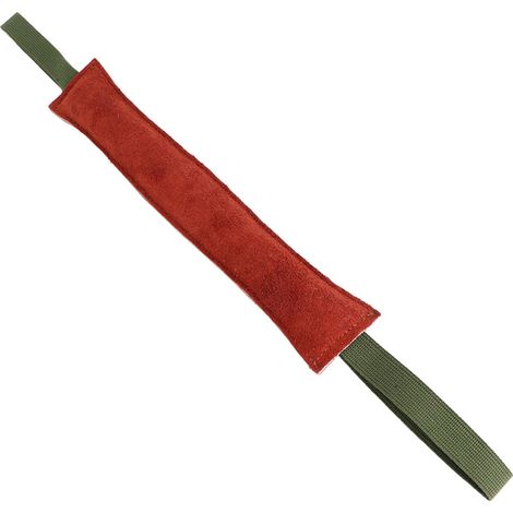 Remorqueur de tige d'entraînement de morsure de déchirure de chien en cuir Durable avec deux poignées (1/5)