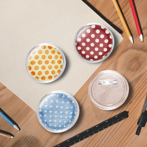 Teenpull – Button-Set mit Anstecknadel 100 Stk. Acryl 58 mm (1/5)