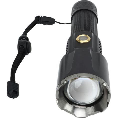Lampe torche à zoom variable, lumière blanche haute luminosité, chargement Type-C, portée de 1500 mètres, adaptée à une utilisation en extérieur. (1/5)