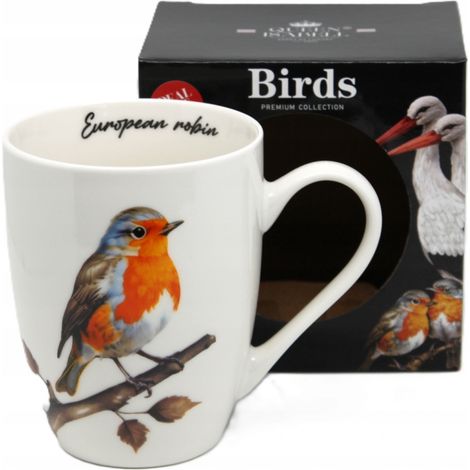 Taza de porcelana con la imagen de un pájaro. PARA REGALO. (1/5)