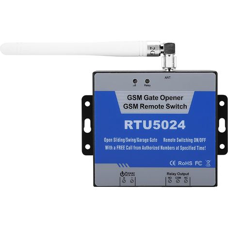 Contrôleur d'accès GSM commutateur de télécommande de téléphone portable système de contrôle d'accès SMS contrôleur d'accès adapté à l'entrepôt de porte antivol (1/5)