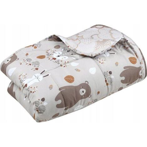 Dymo Gabin Kinderdecke beige und braun 160x220 cm