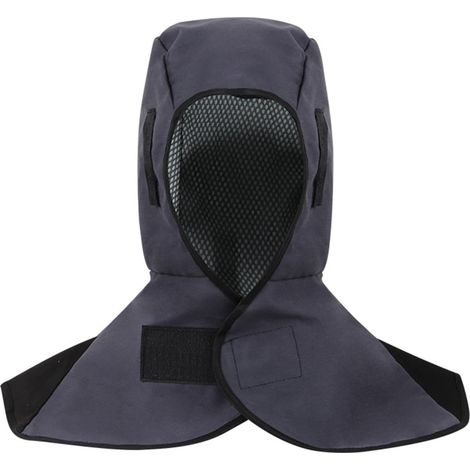 Cappuccio da saldatura, maschera da saldatura, berretto da saldatore con protezione per il collo, berretto da saldatura traspirante, casco protettivo da saldatura (44, grigio)