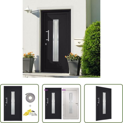 Haustür 108x208 cm -  Haustür Anthrazit 108x208 cm