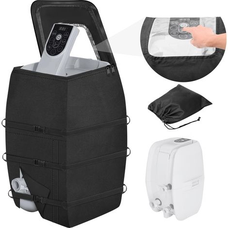 Housse de protection pour chauffe-eau de spa avec protection du panneau de commande, tissu Oxford imperméable (1/5)