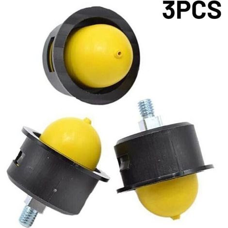 Lot de 3 ampoules d'amorçage pour pompe à carburant Fuxtec FX-RM/FX - Série RM, pompe de tondeuse à gazon, remplace les accessoires, piston d'amorçage
